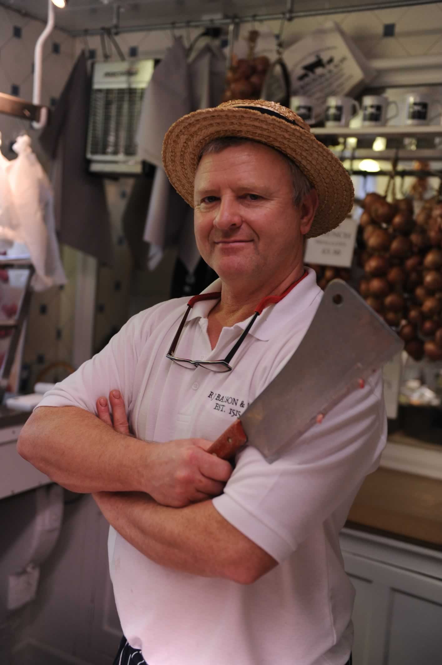 Richard Balson, current Master Butcher of R J Balson & Son, at 9 West Allington, Bridport